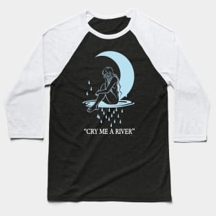 Melancholic Moonlit Sorrow Baseball T-Shirt